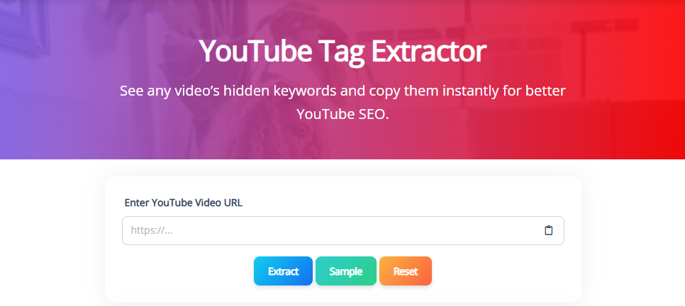 YouTube Tag Extractor